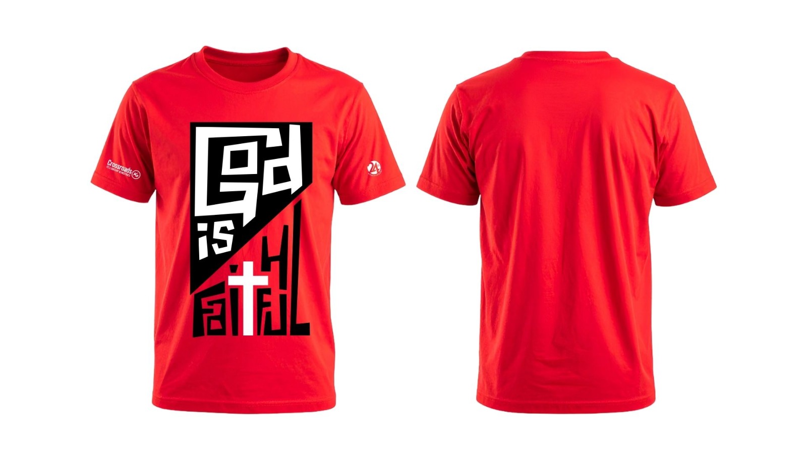 God Is Faithful Black On Red Design 3 Crossroads Fellowship Church In Mombasa Kenya