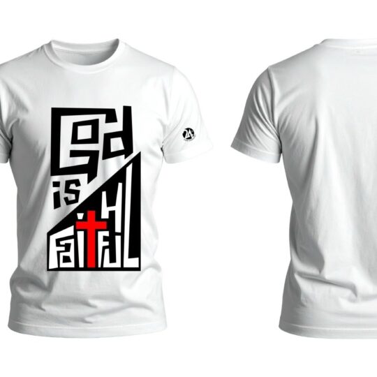 God Is Faithful Black On White Design 3 Crossroads Fellowship Church In Mombasa Kenya
