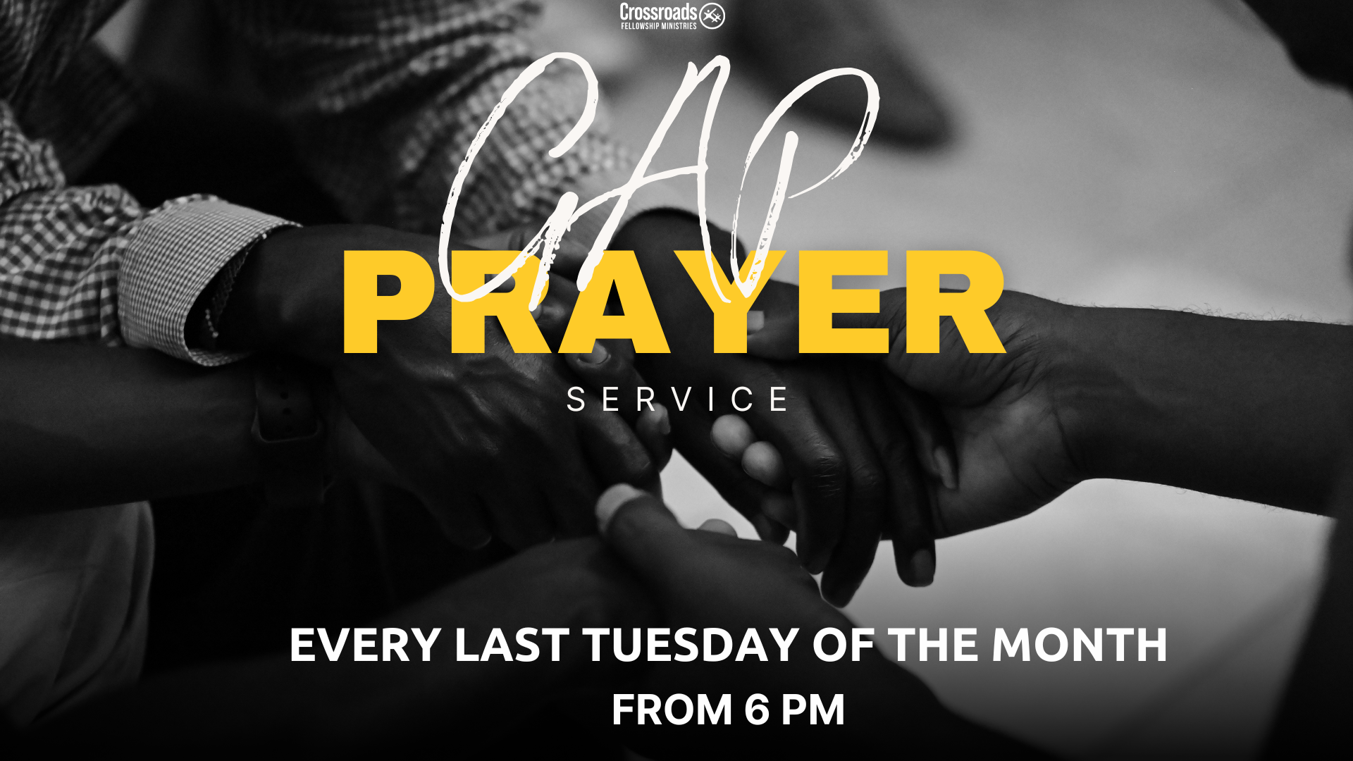 GAP Prayer service every last Tuesday of the month at Crossroads Fellowship church in Nyali Mombasa Kenya